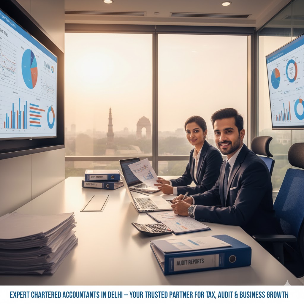Expert Chartered Accountants in Delhi offering tax, audit, and business growth services